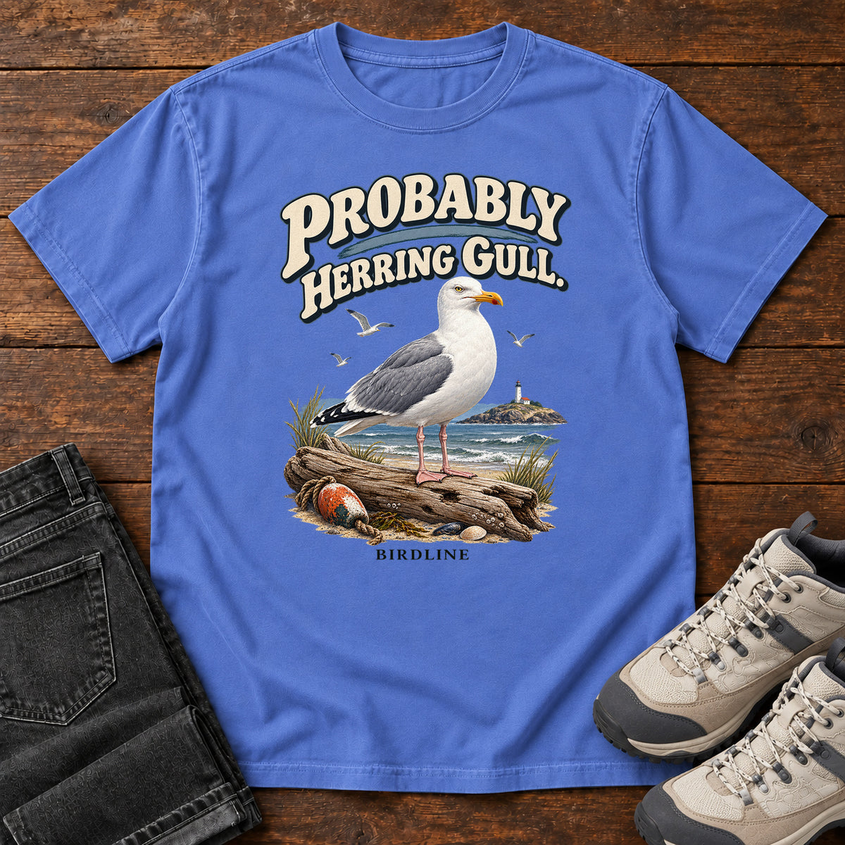 Probably Herring Gull T-Shirt in Mystic Blue