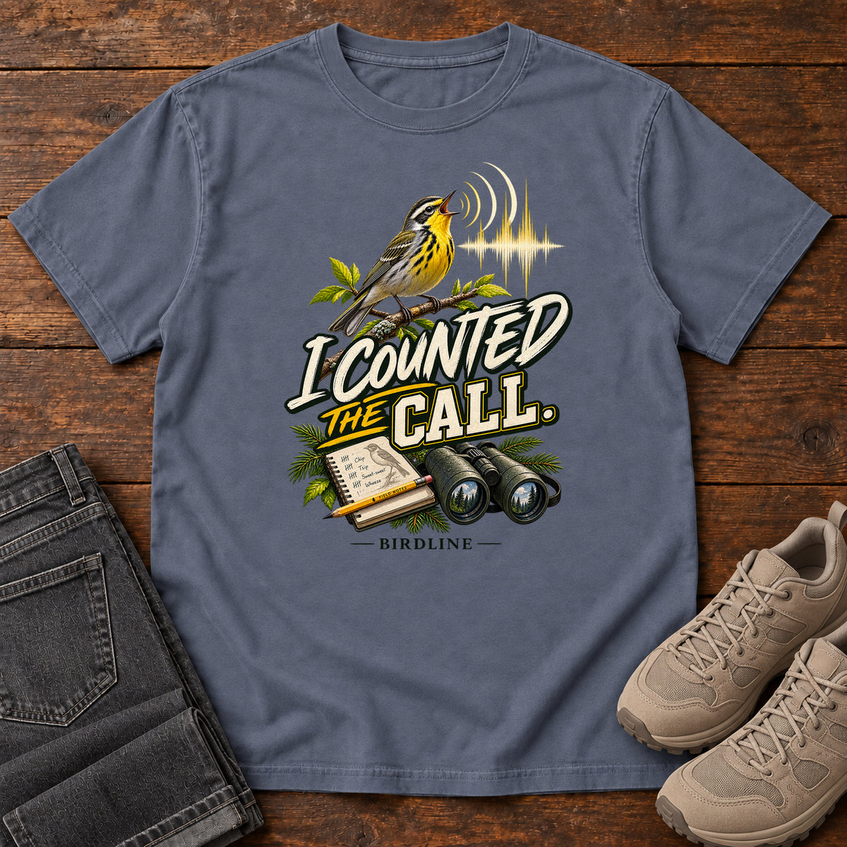 I Counted the Call Songbird T-Shirt in Denim