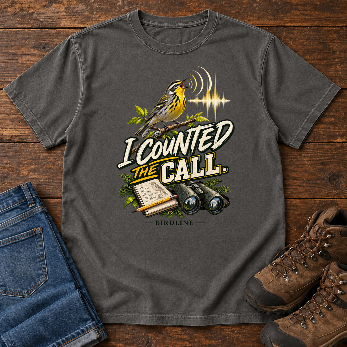 I Counted the Call Songbird T-Shirt in Pepper