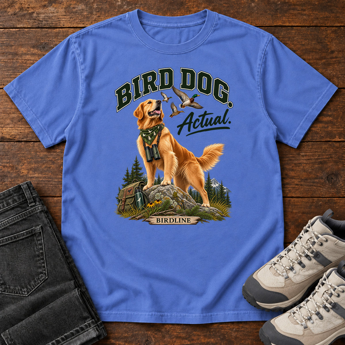 Bird Dog Actual T-Shirt in Mystic Blue