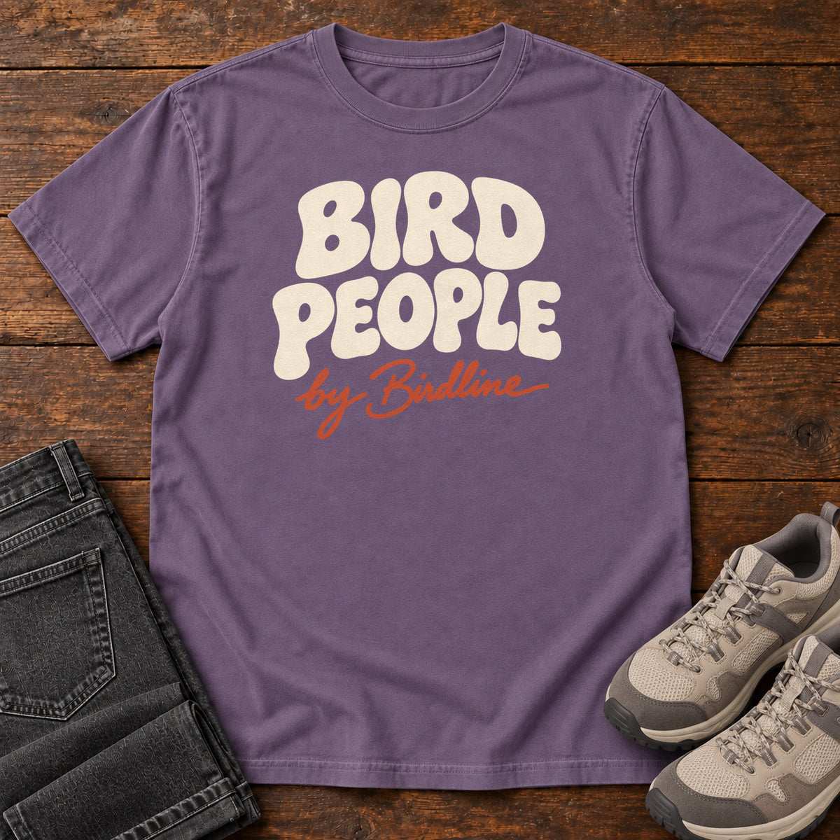 Bird People T-Shirt in Grape