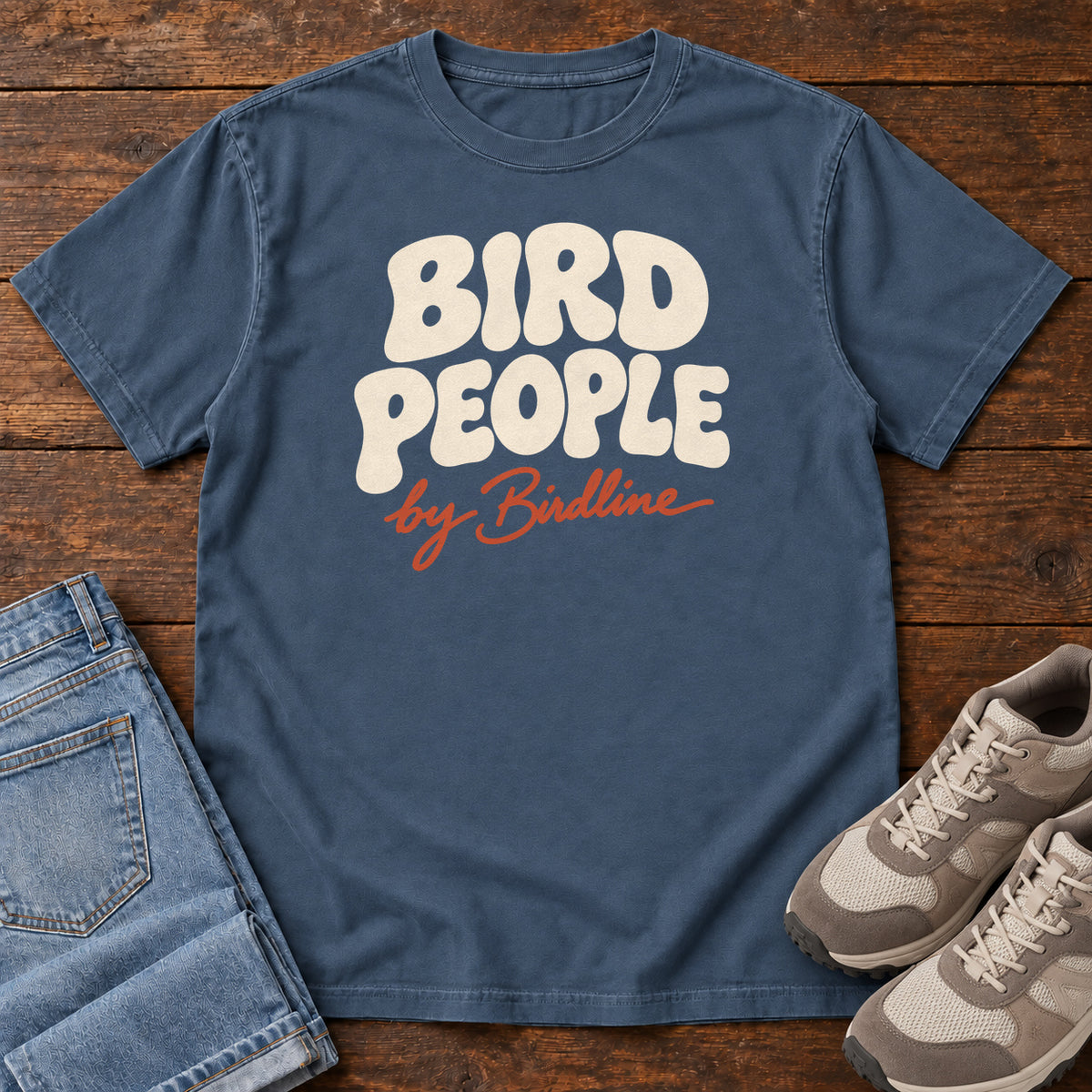 Bird People T-Shirt in Midnight