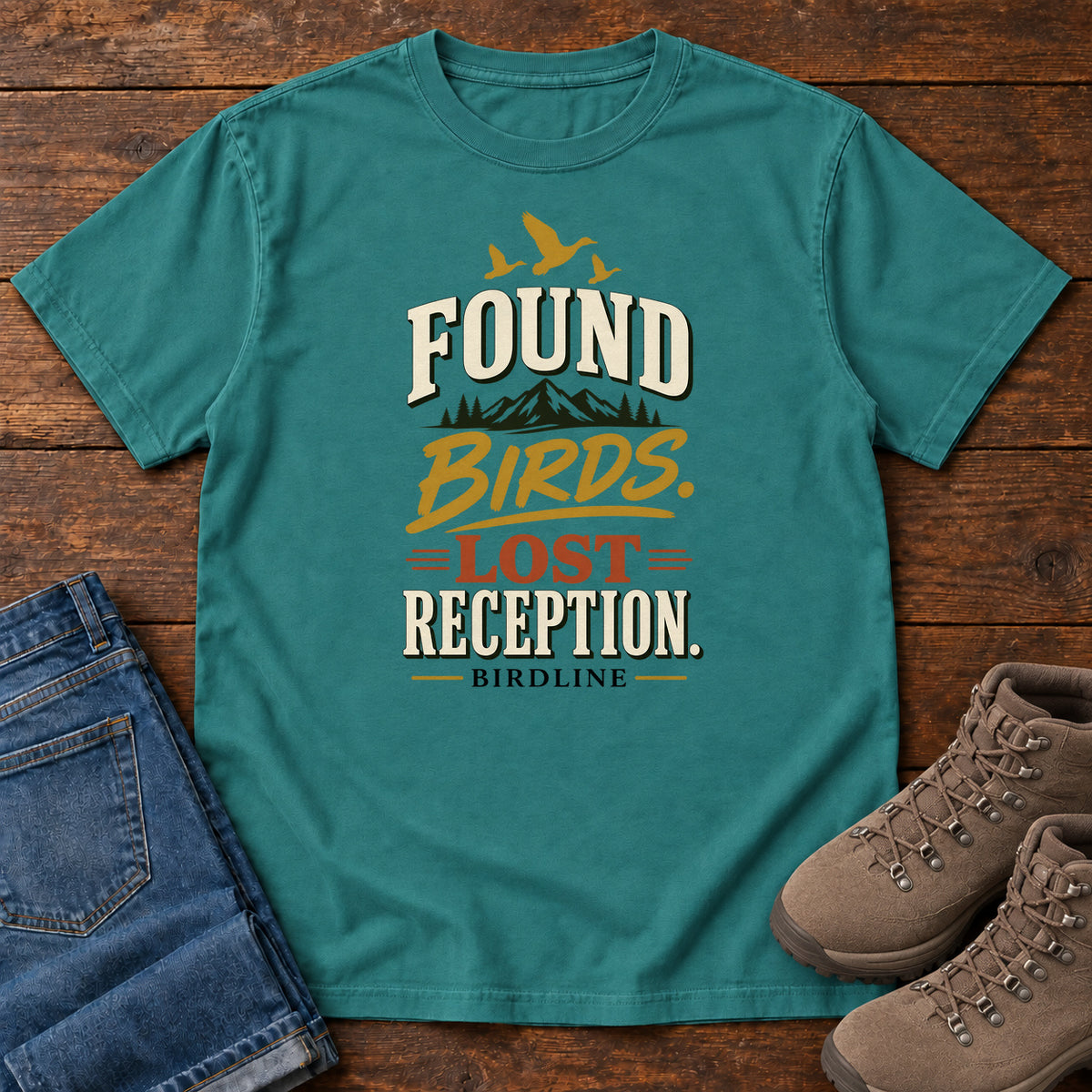 Found Birds Lost Reception T-Shirt in Emerald