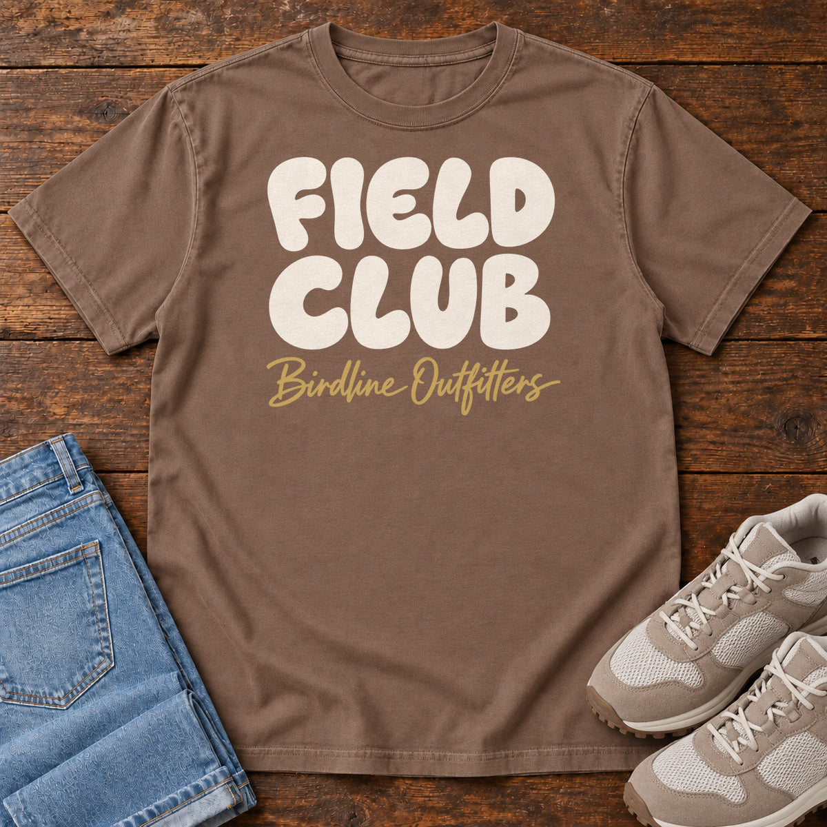 Field Club T-shirt in Espresso