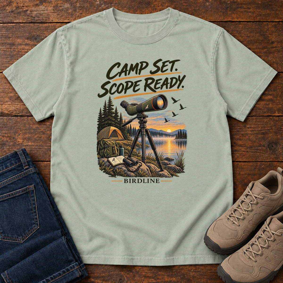 Camp Set Scope Ready T-Shirt in Bay
