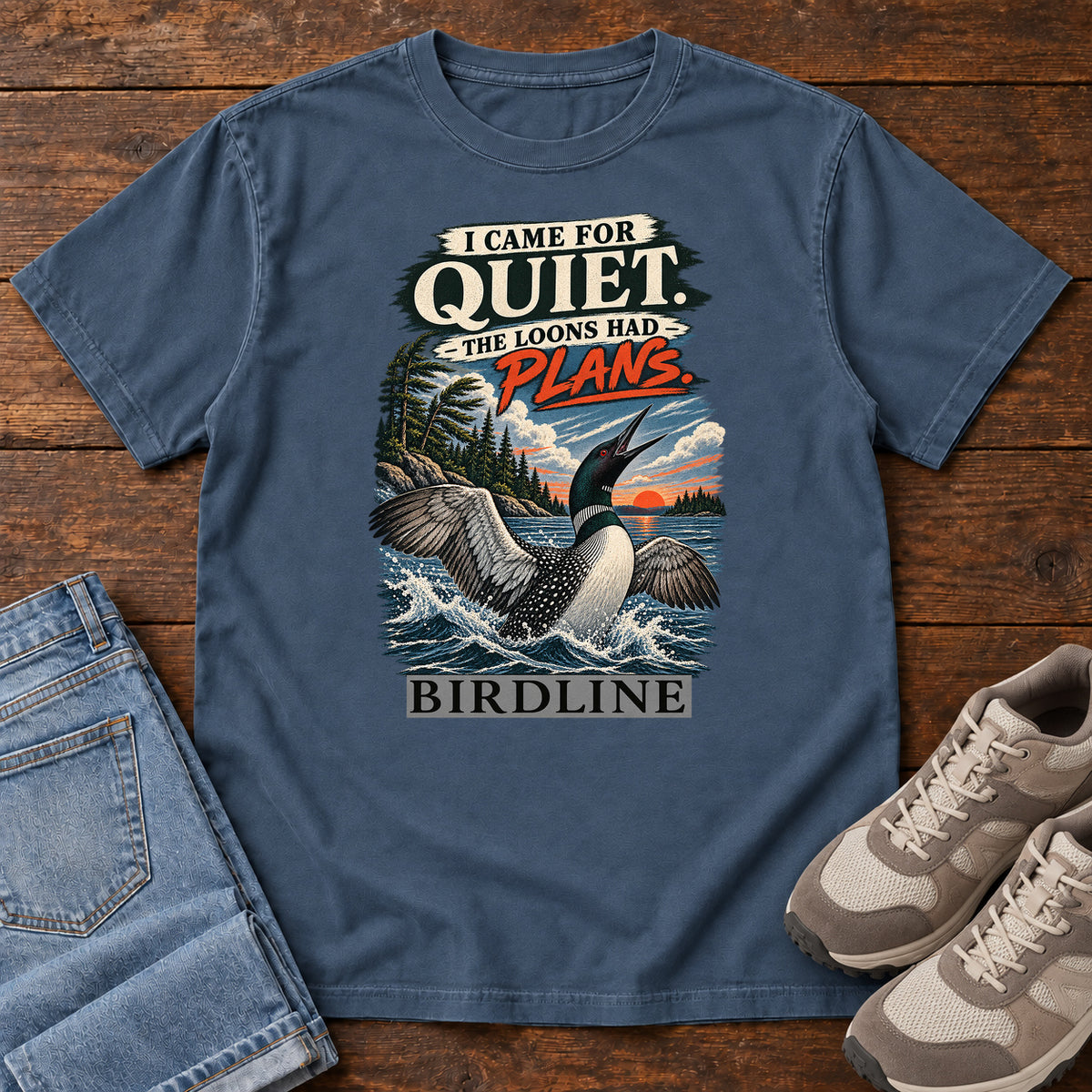I Came for Quiet the Loons Had Plans T-Shirt in Midnight