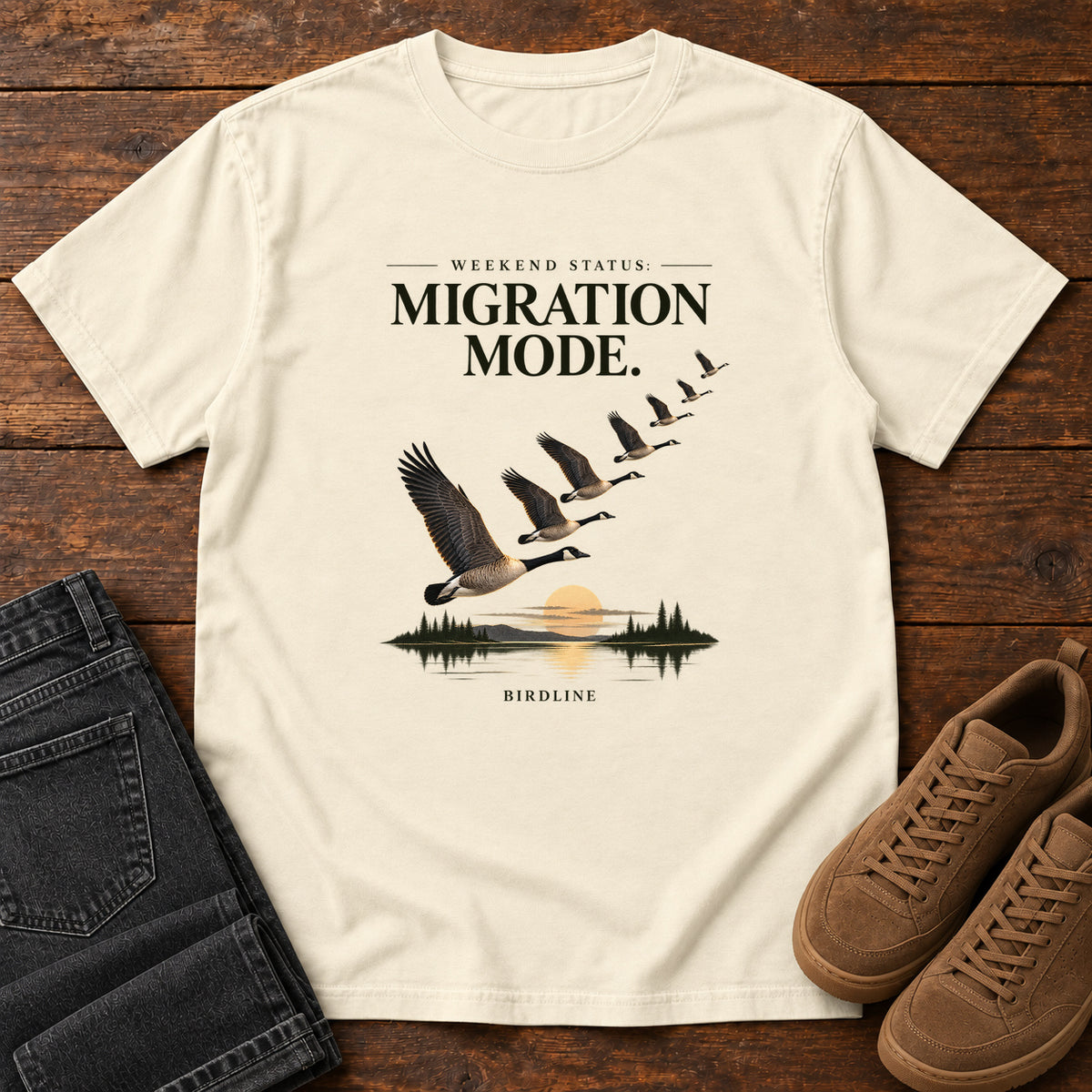 Weekend Status Migration Mode T-Shirt in Ivory