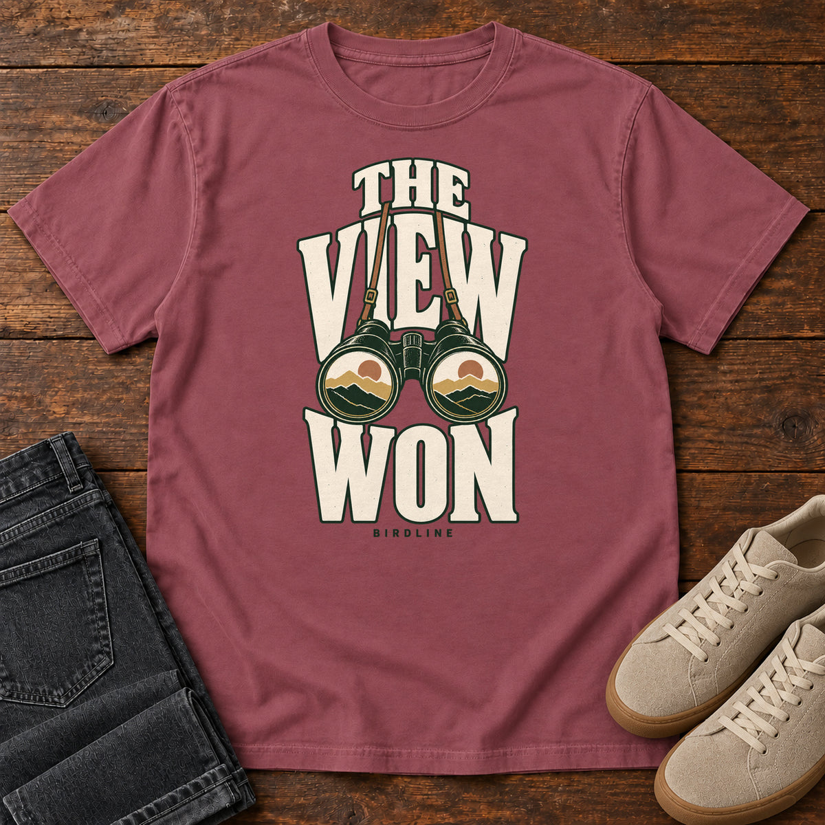 The View Won T-Shirt in Brick