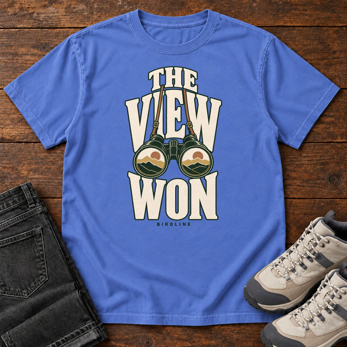 The View Won T-Shirt in Mystic Blue