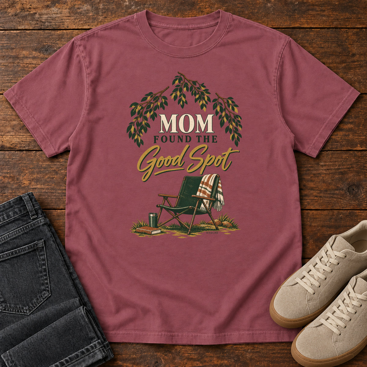 Mom Found the Good Spot T-Shirt in Brick