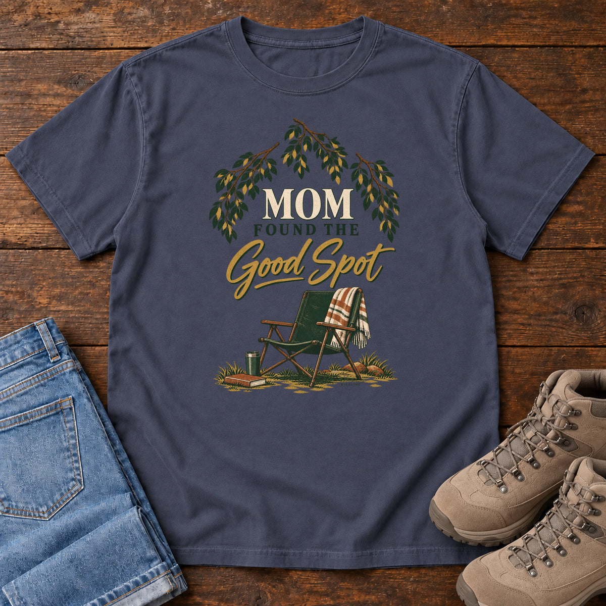 Mom Found the Good Spot T-Shirt in Navy