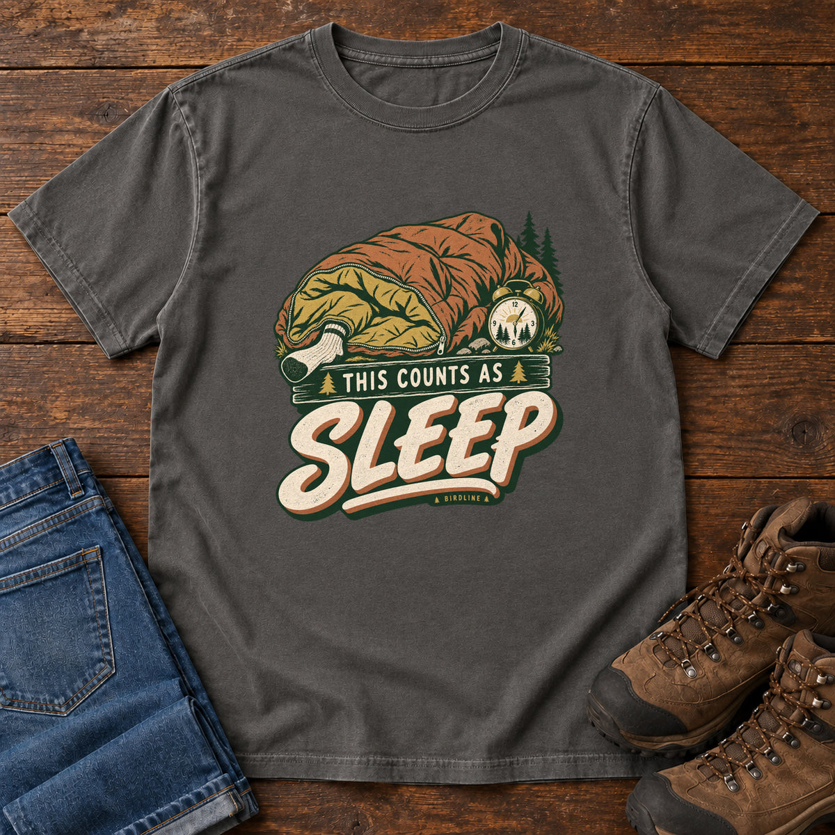 This Counts as Sleep T-Shirt in Pepper