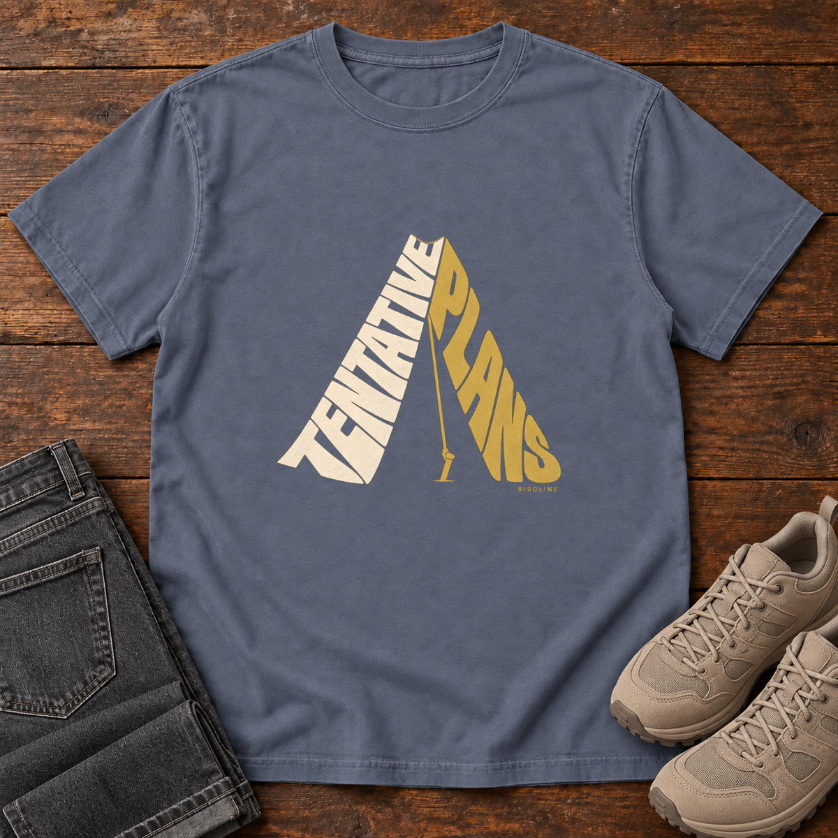 Tentative Plans T-Shirt in Denim