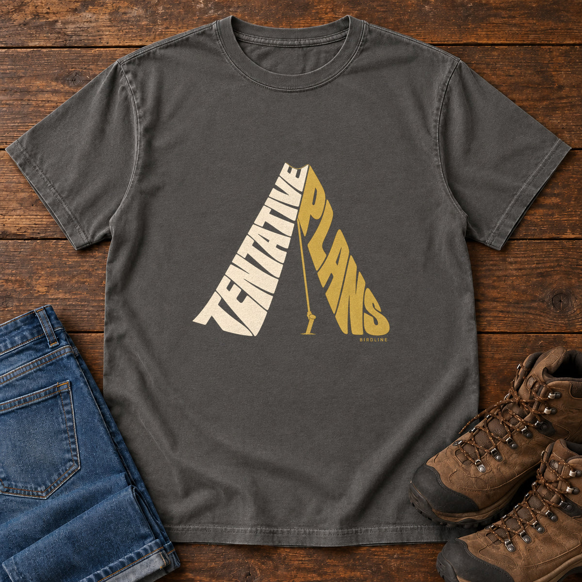 Tentative Plans T-Shirt in Pepper