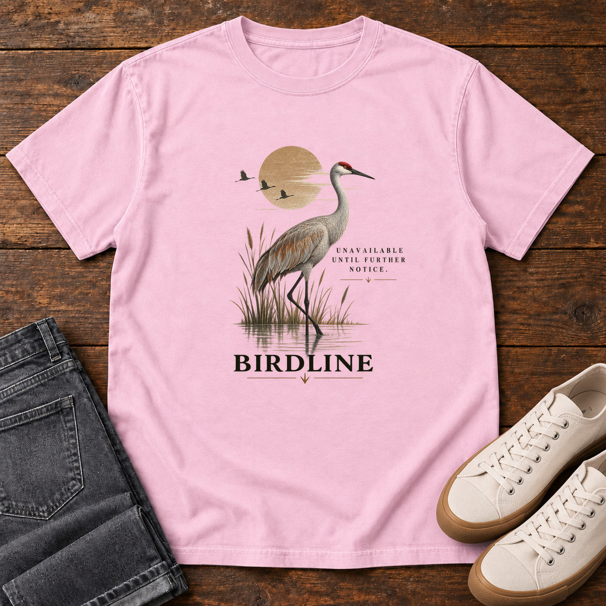 Unavailable Until Further Notice Crane T-Shirt in Blossom
