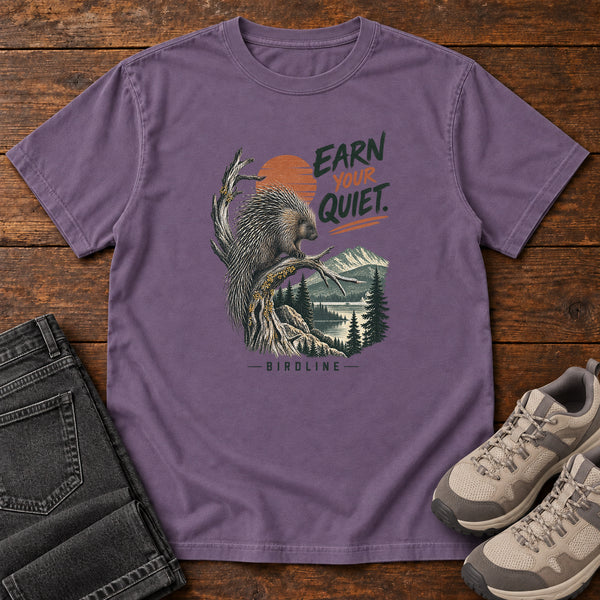 Earn Your Quiet Porcupine T-Shirt, alternate view