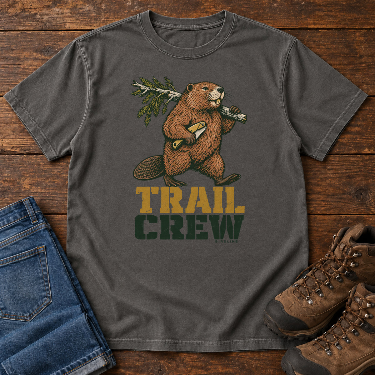 Trail Crew T-Shirt in Pepper, front view