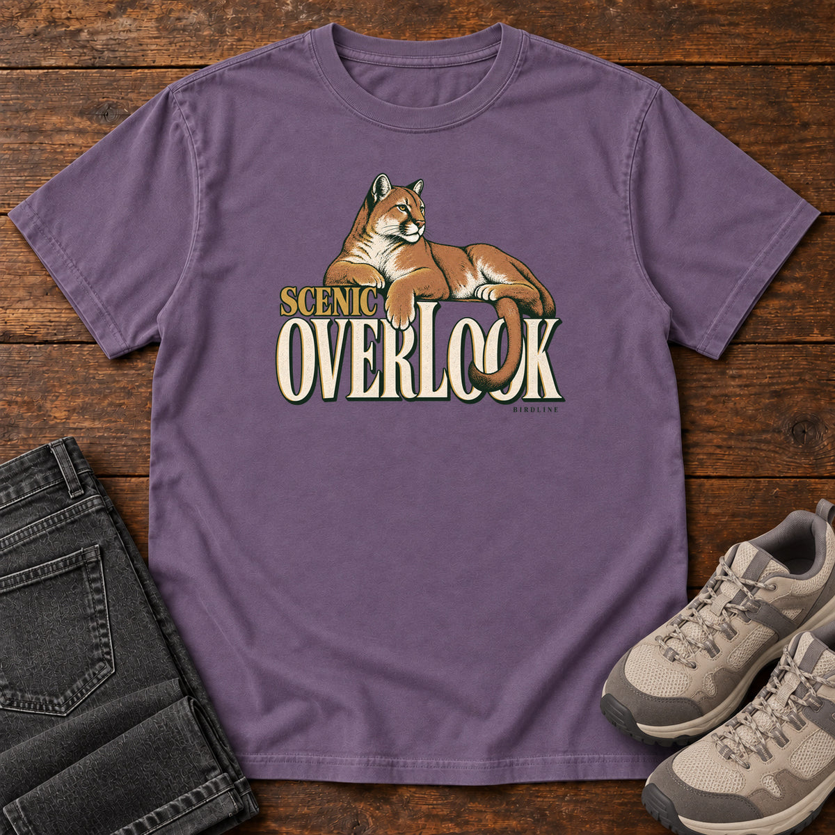 Scenic Overlook T-Shirt in Grape, front view
