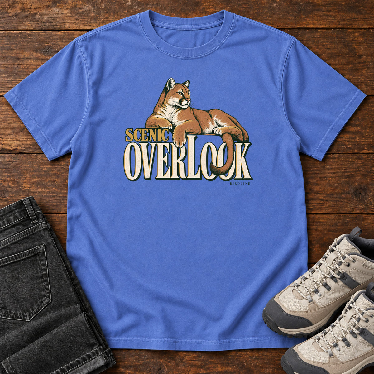 Scenic Overlook T-Shirt in Mystic Blue, front view