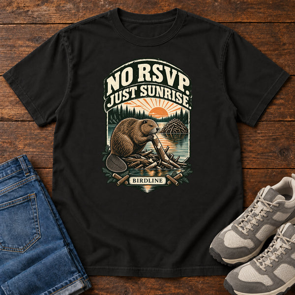 No RSVP Just Sunrise Beaver T-Shirt, alternate view