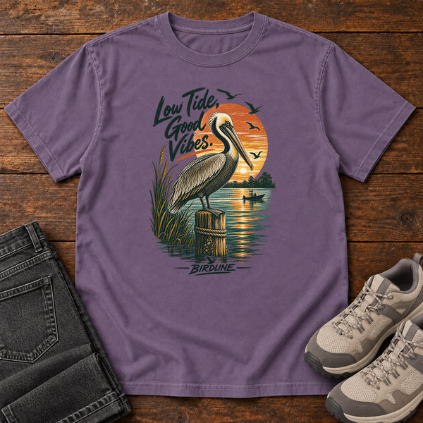 Low Tide Good Vibes Pelican T-Shirt, alternate view