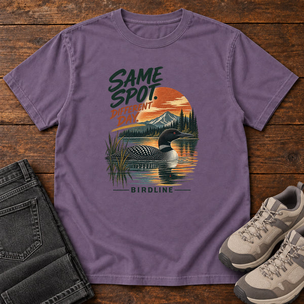 Same Spot Different Day Loon T-Shirt, alternate view