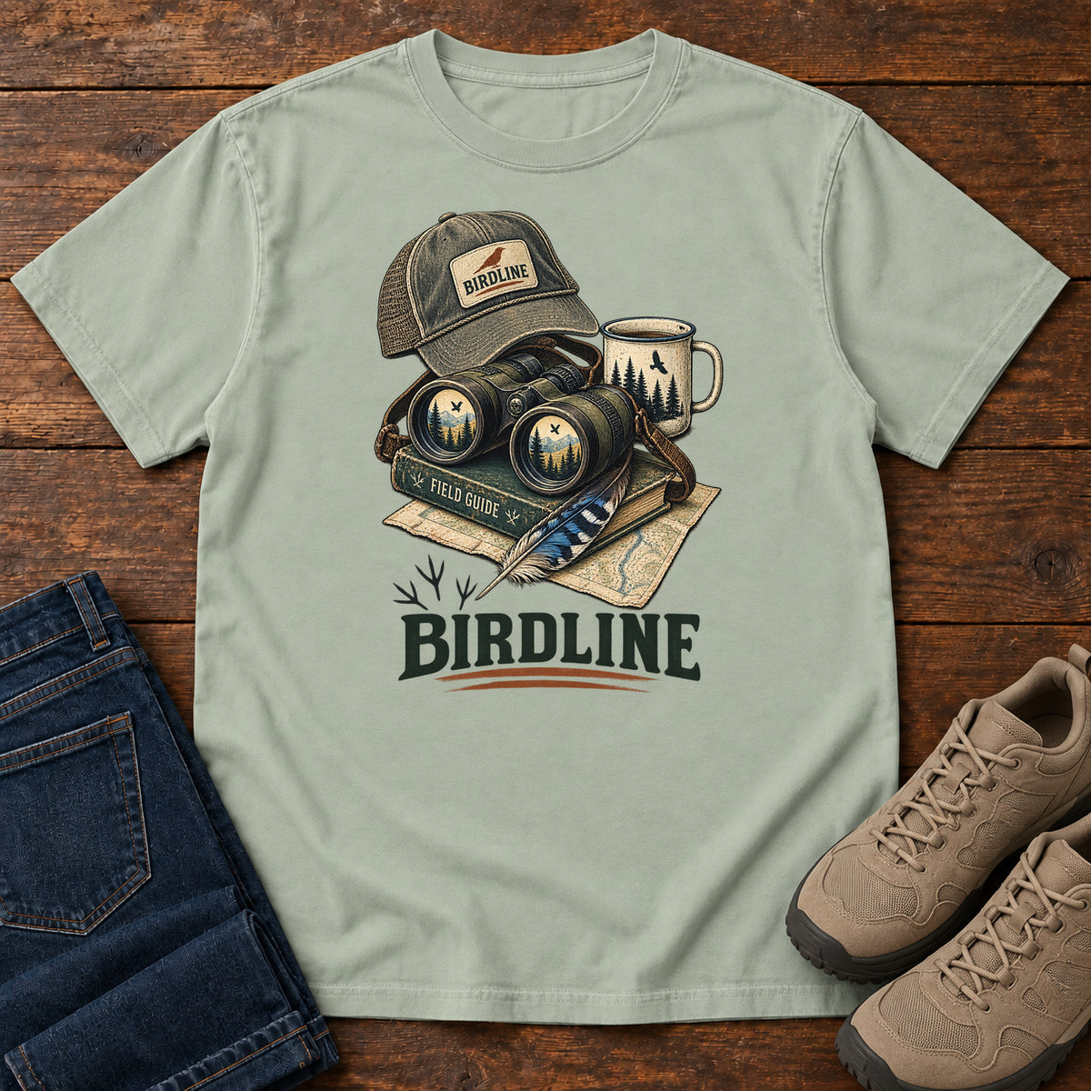 Birdline Field Guide Kit T-Shirt in Bay