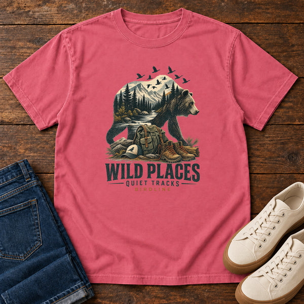 Wild Places Quiet Tracks Bear T-Shirt, alternate view
