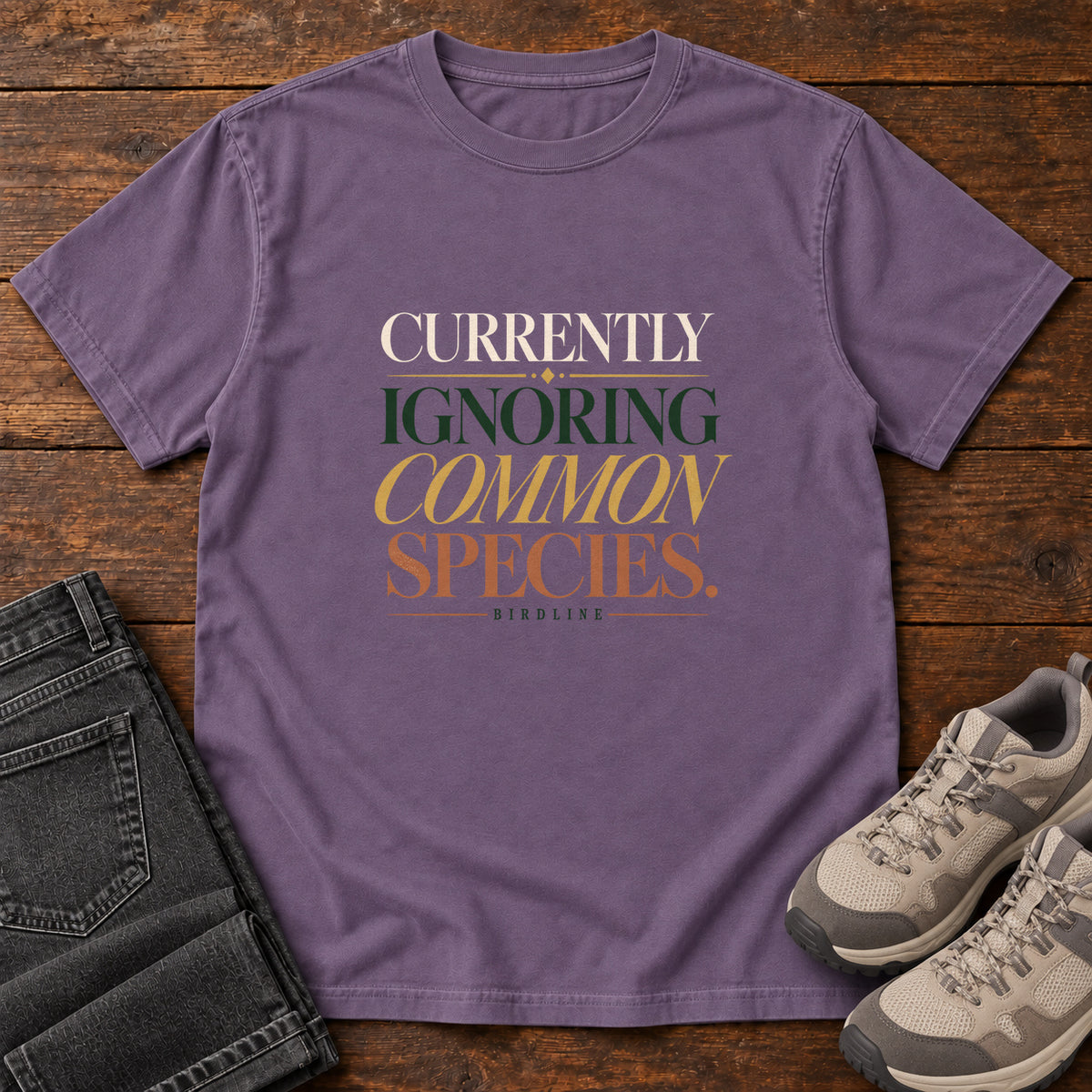 Currently Ignoring Common Species T-Shirt in Grape