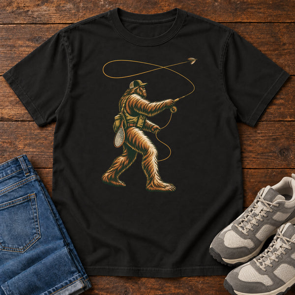 Bigfoot Fly Fishing T-Shirt, alternate view