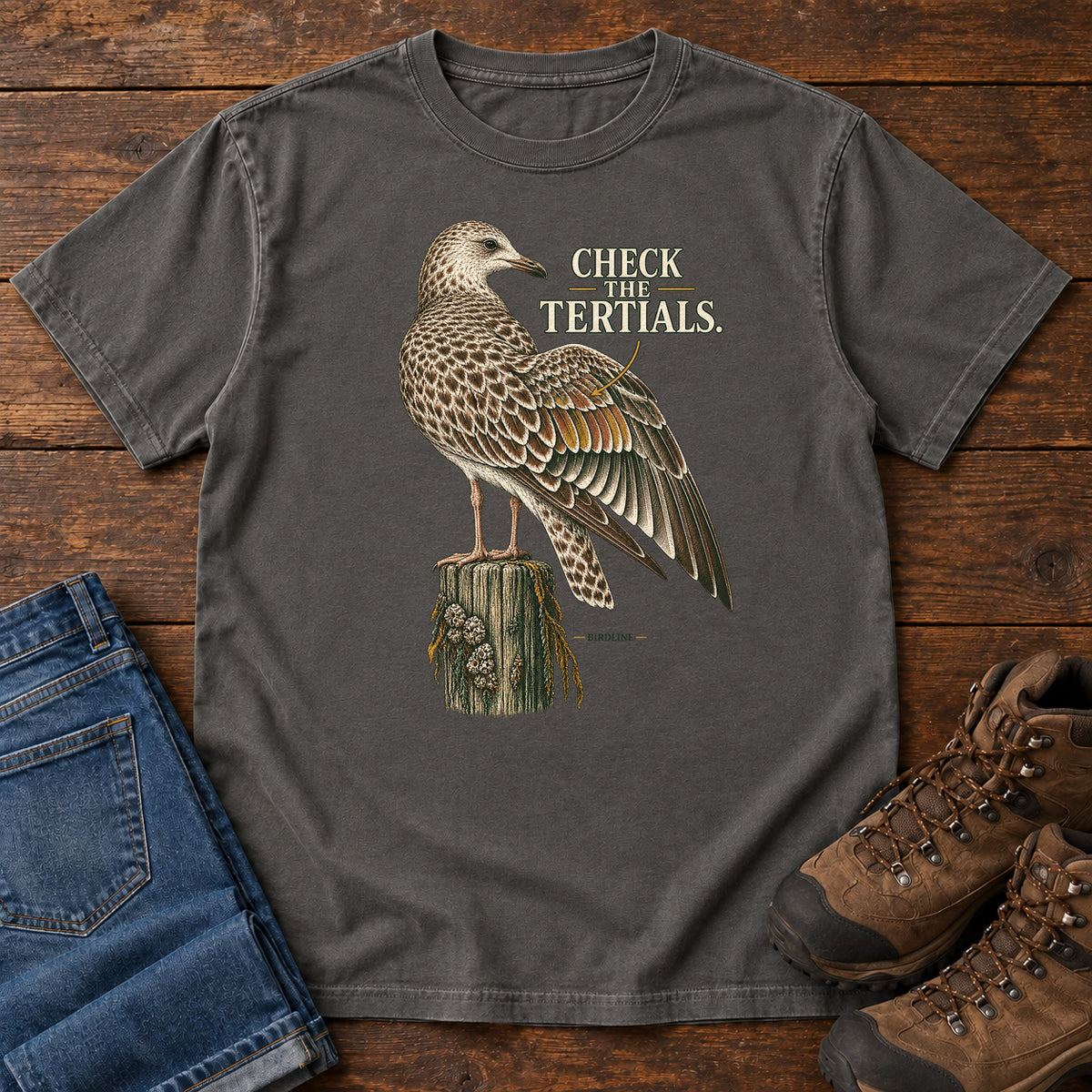 Check the Tertials Gull T-Shirt in Pepper