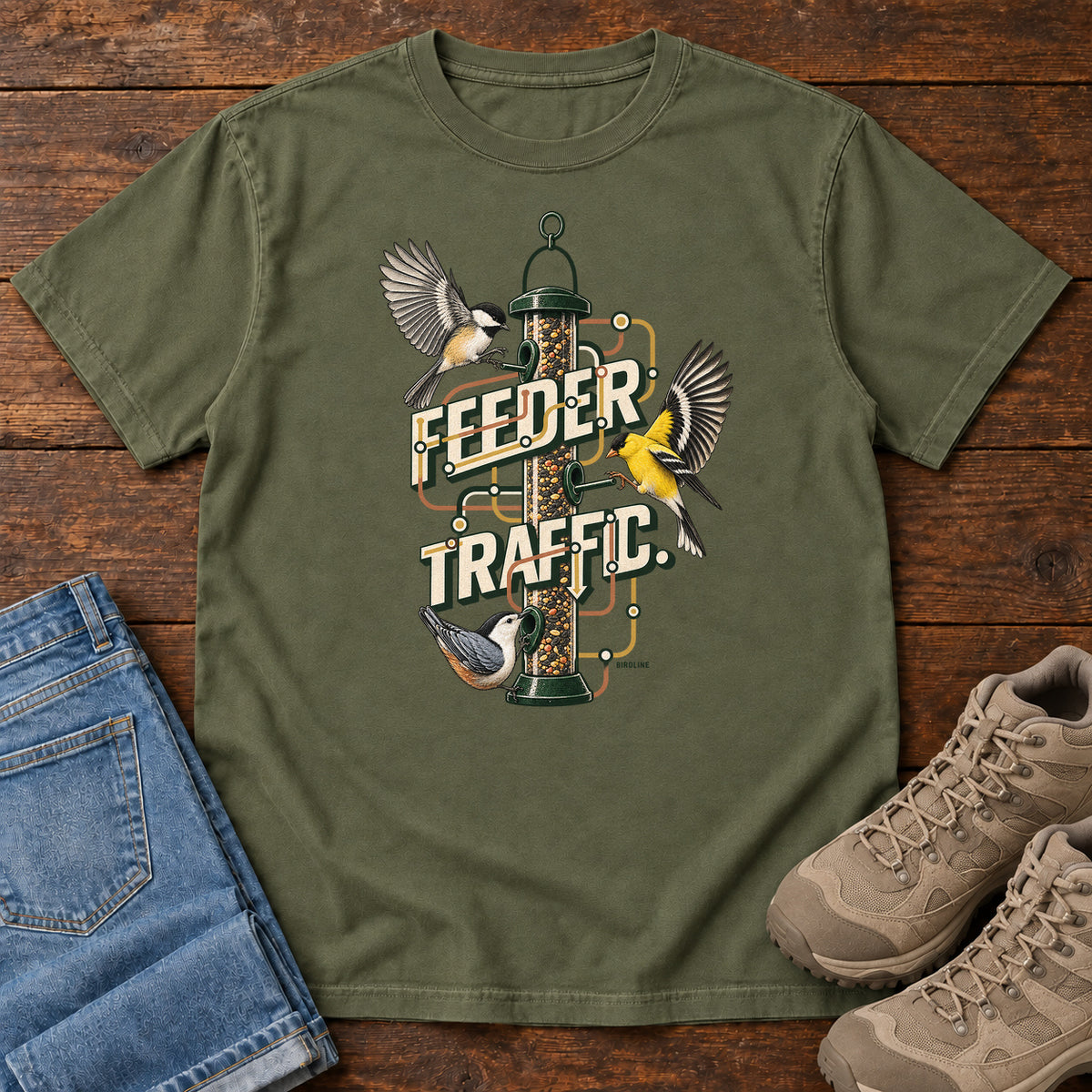 Feeder Traffic T-Shirt in Hemp
