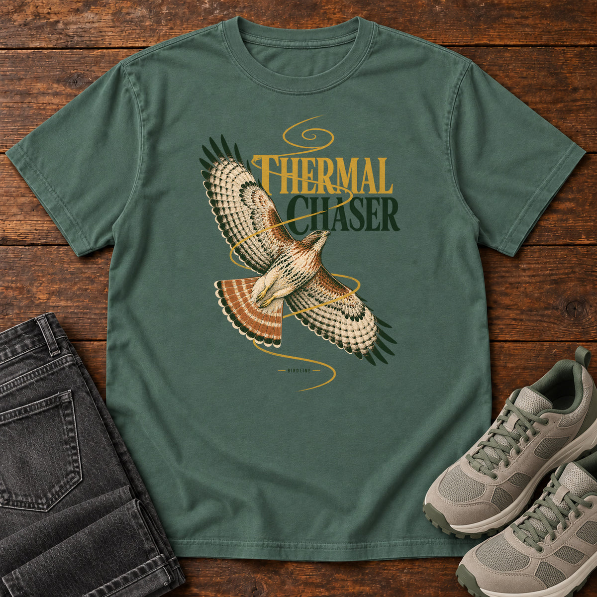 Thermal Chaser Hawk T-Shirt in Blue Spruce