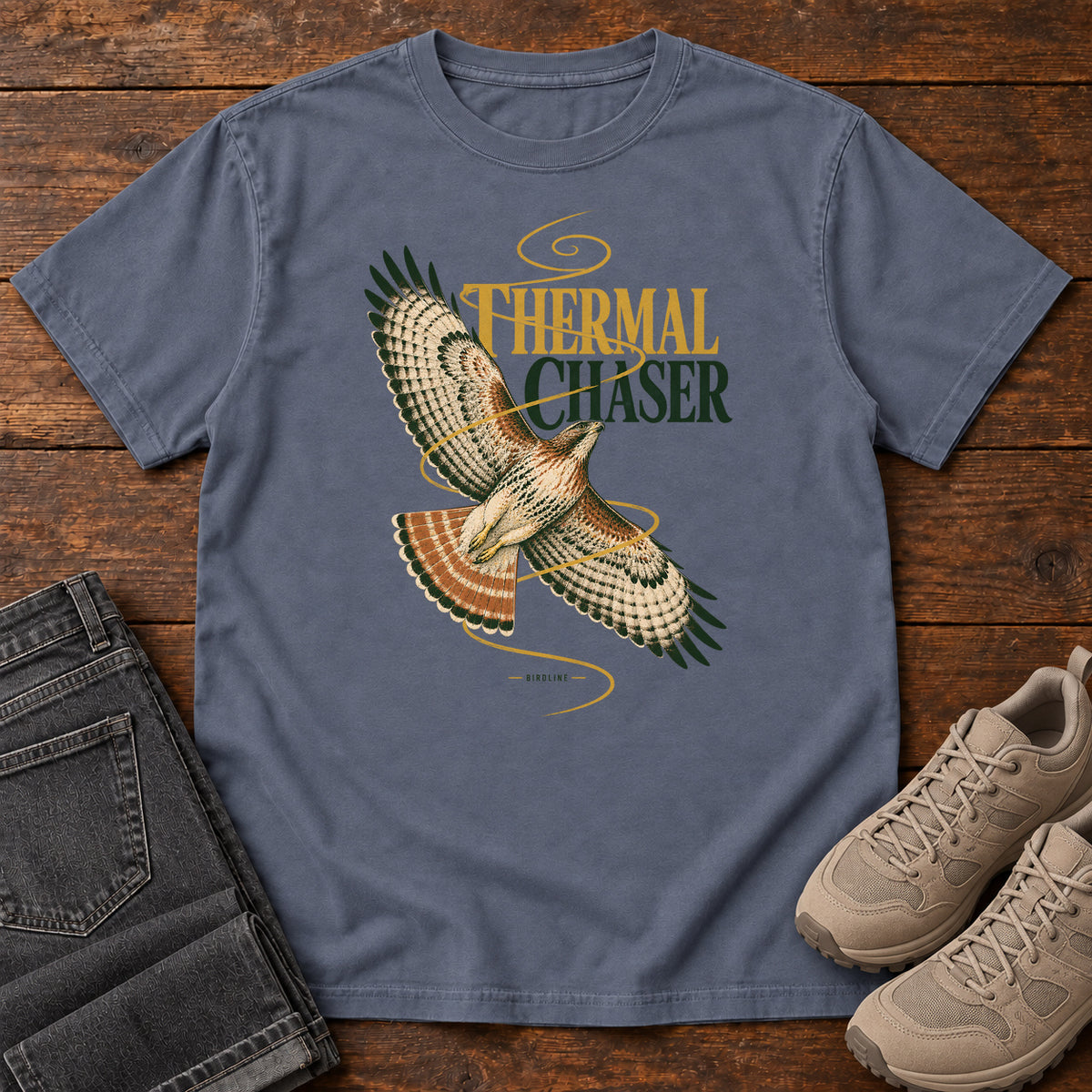 Thermal Chaser Hawk T-Shirt in Denim
