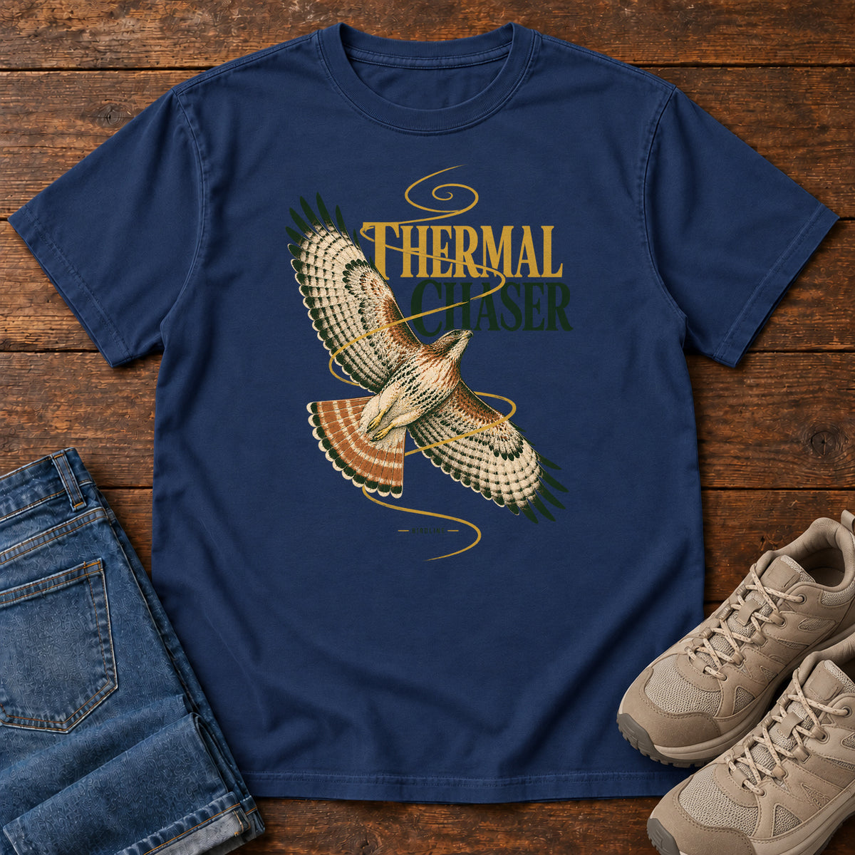 Thermal Chaser Hawk T-Shirt in True Navy