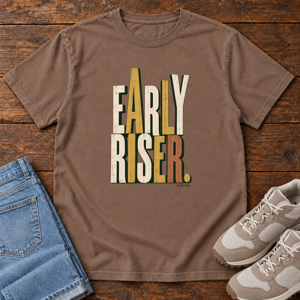 Early Riser T-Shirt in Espresso, front view
