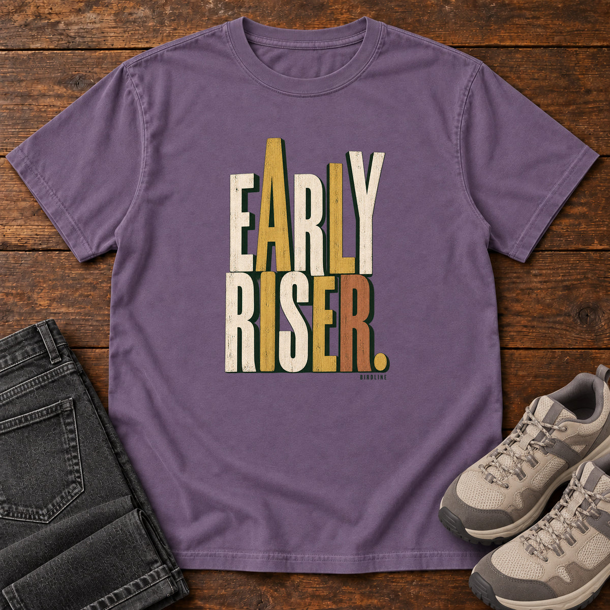 Early Riser T-Shirt in Grape