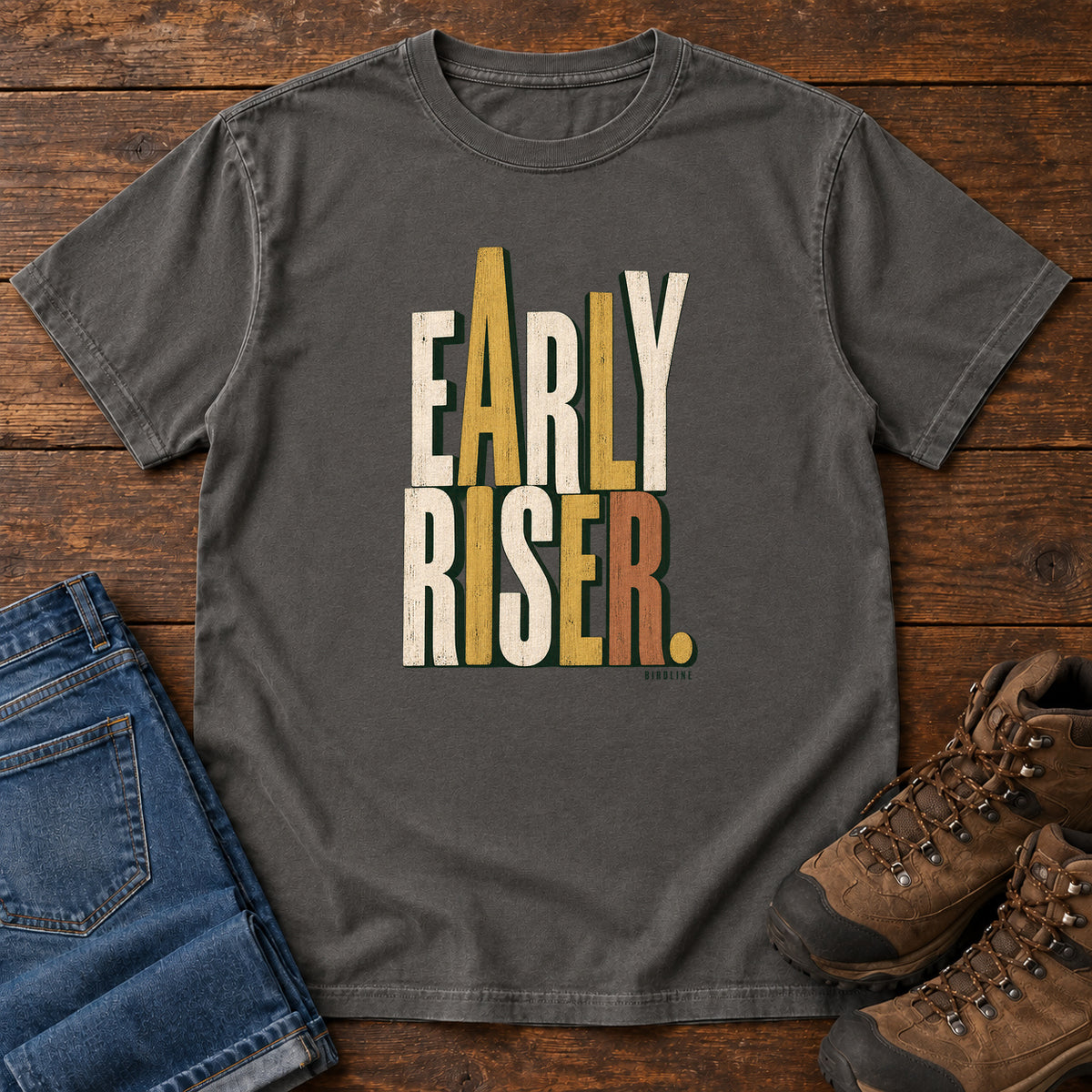 Early Riser T-Shirt in Pepper