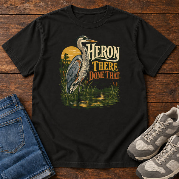 Heron There Done That T-Shirt, alternate view