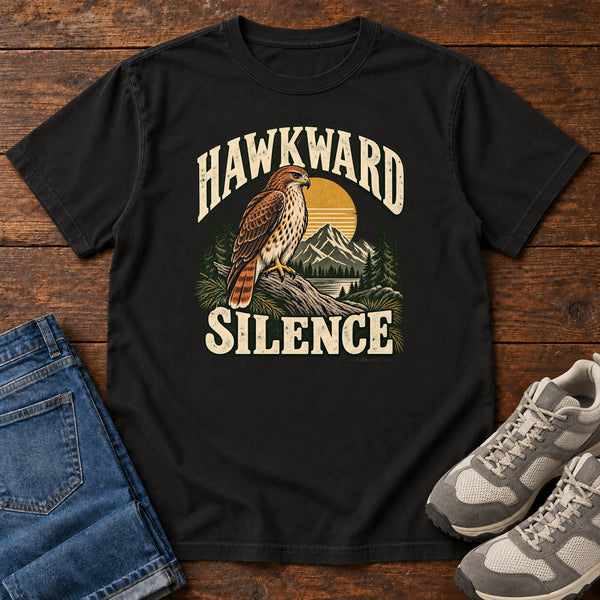 Hawkward Silence T-Shirt, alternate view