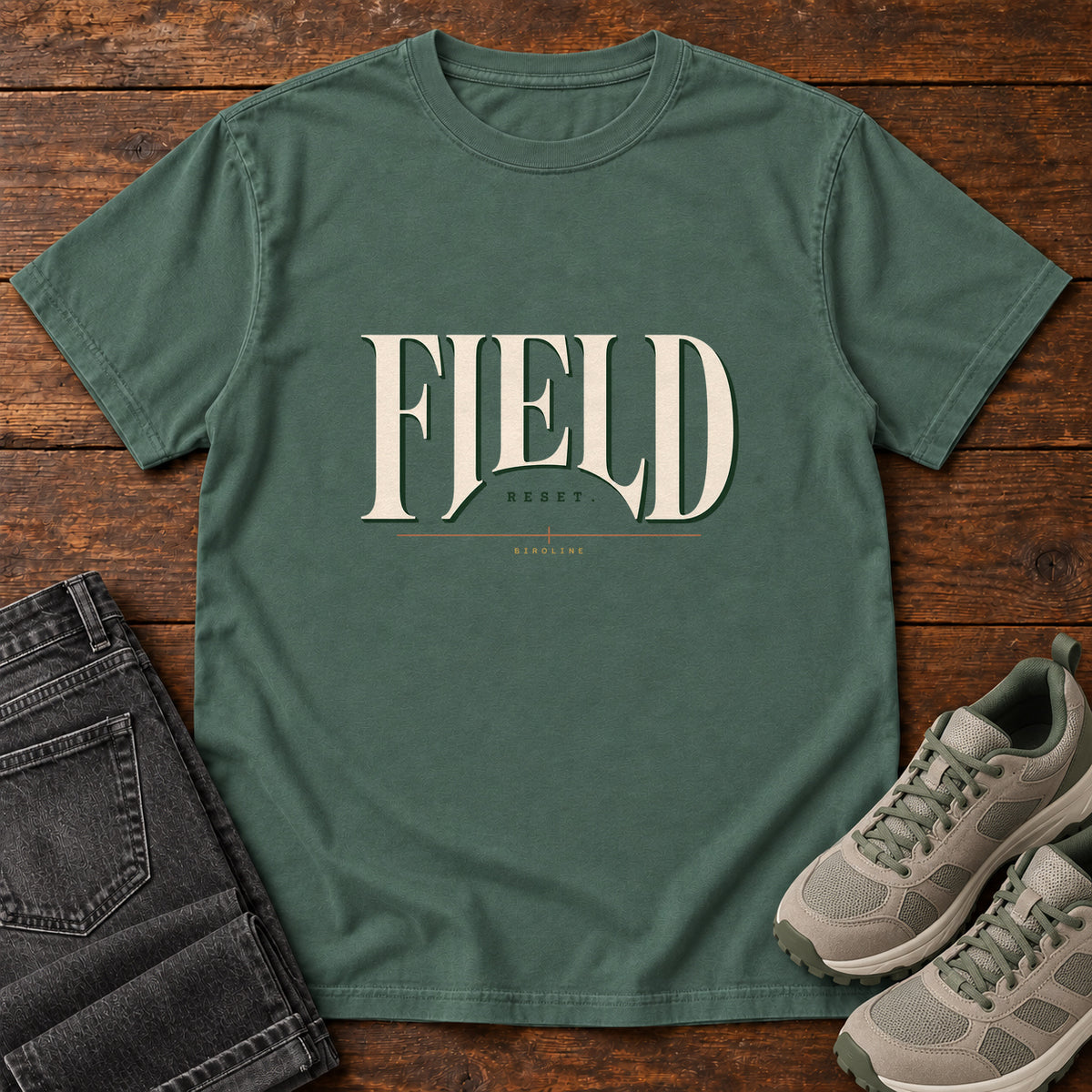 Field Reset T-Shirt in Blue Spruce