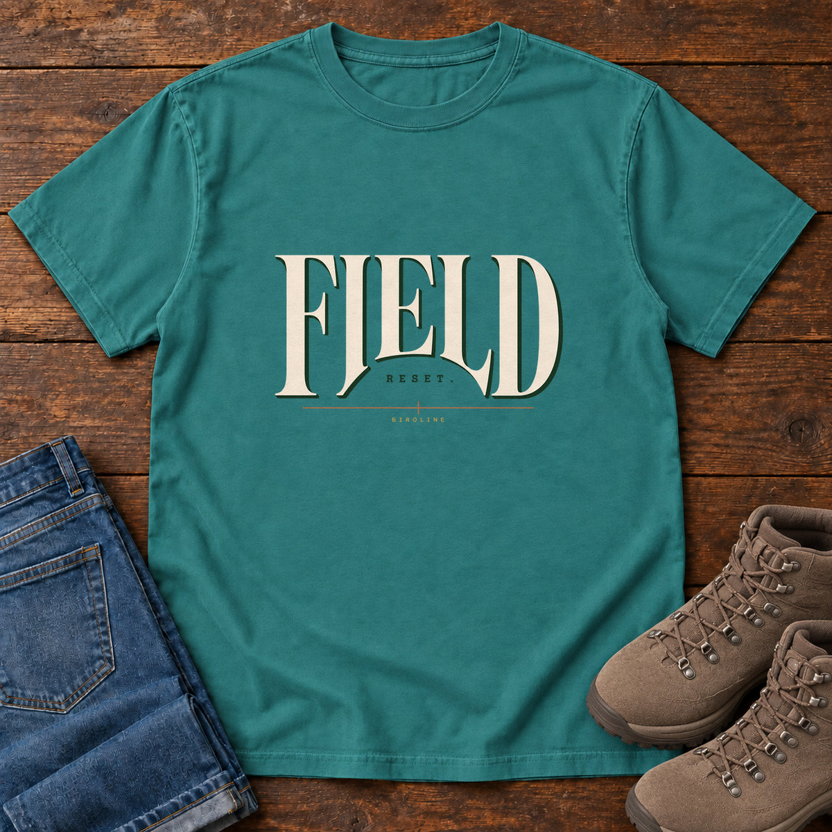 Field Reset T-Shirt in Emerald