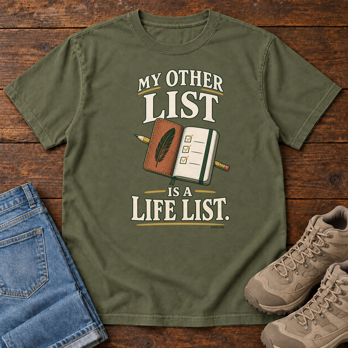 My Other List Is a Life List T-Shirt in Hemp
