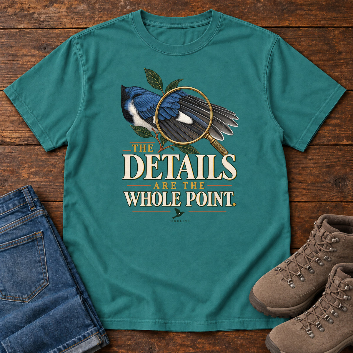 The Details Are the Whole Point T-Shirt in Emerald