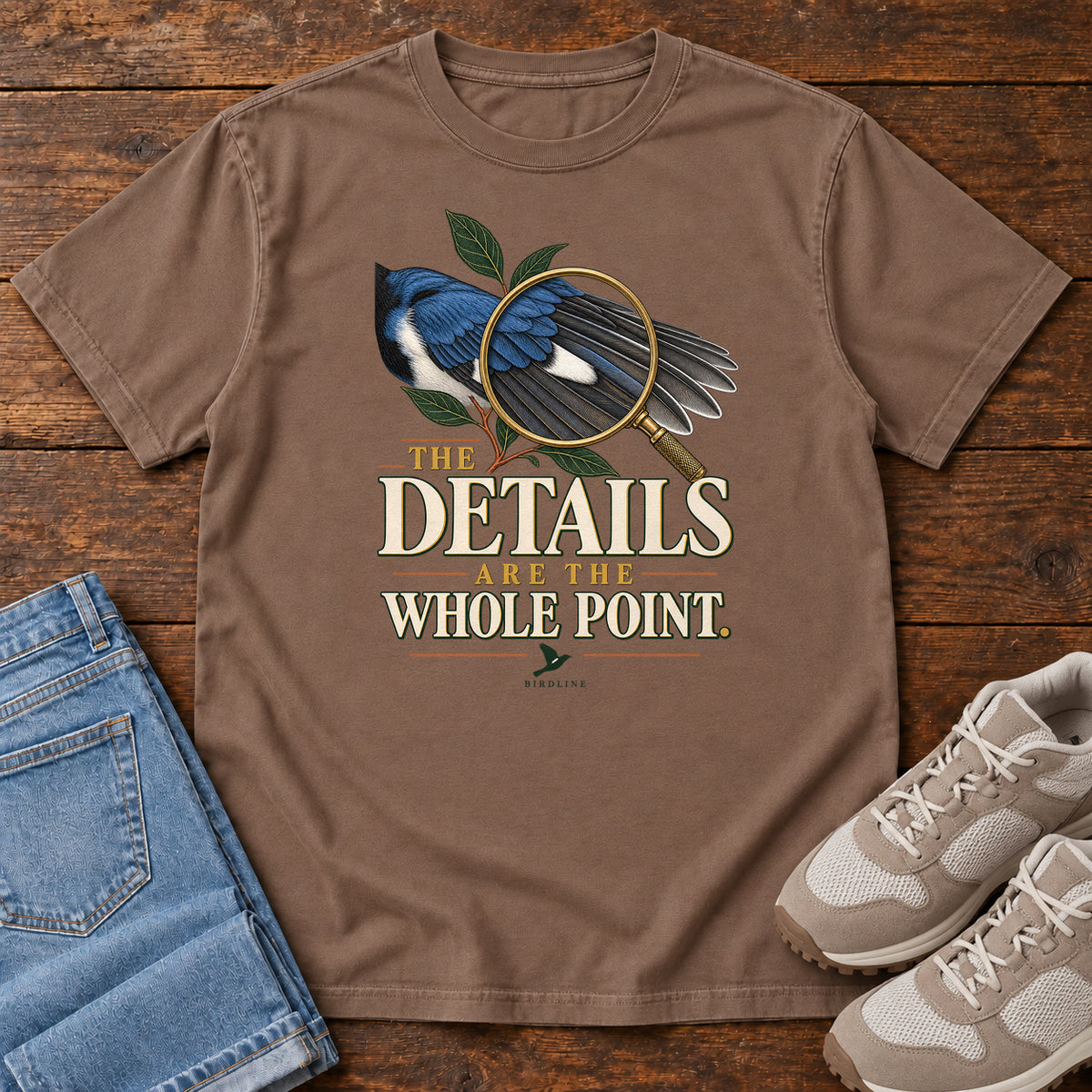 The Details Are the Whole Point T-Shirt in Espresso