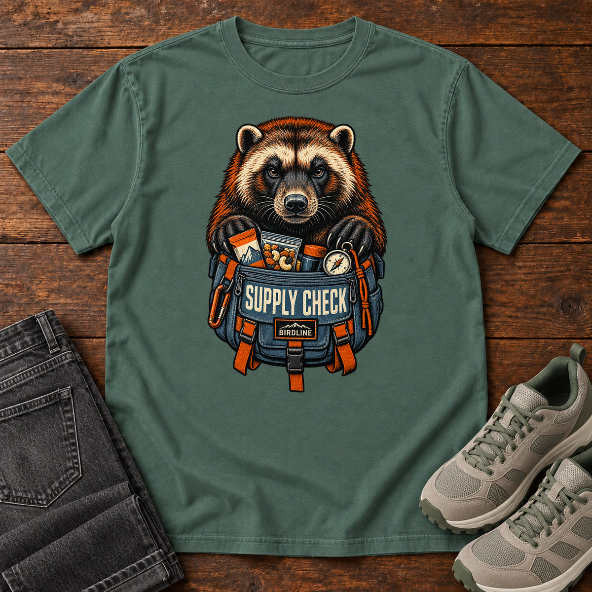 Supply Check Badger T-Shirt in Blue Spruce