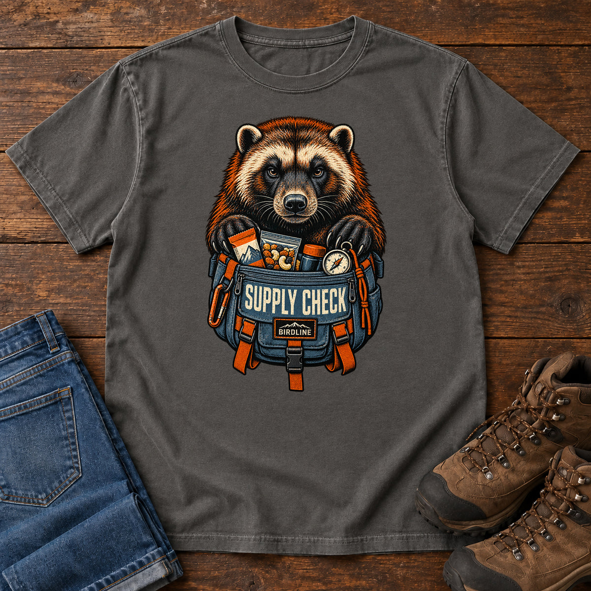 Supply Check Badger T-Shirt in Pepper
