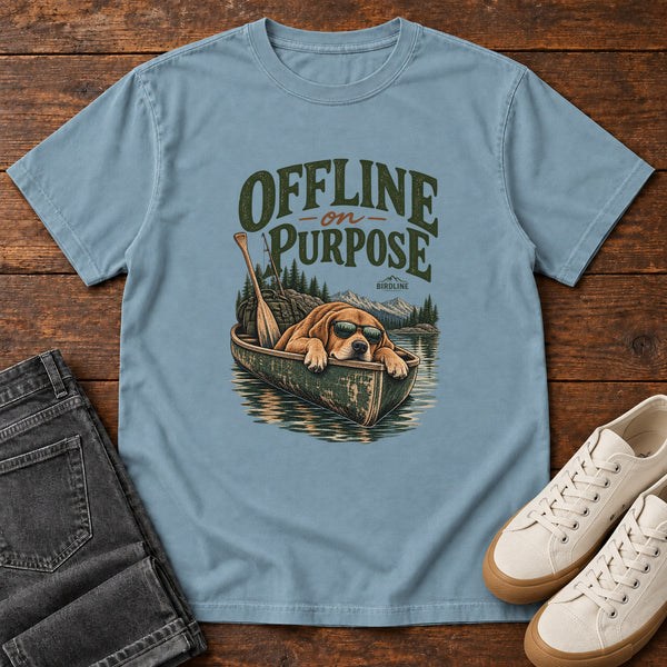 Offline on Purpose Canoe T-Shirt, alternate view