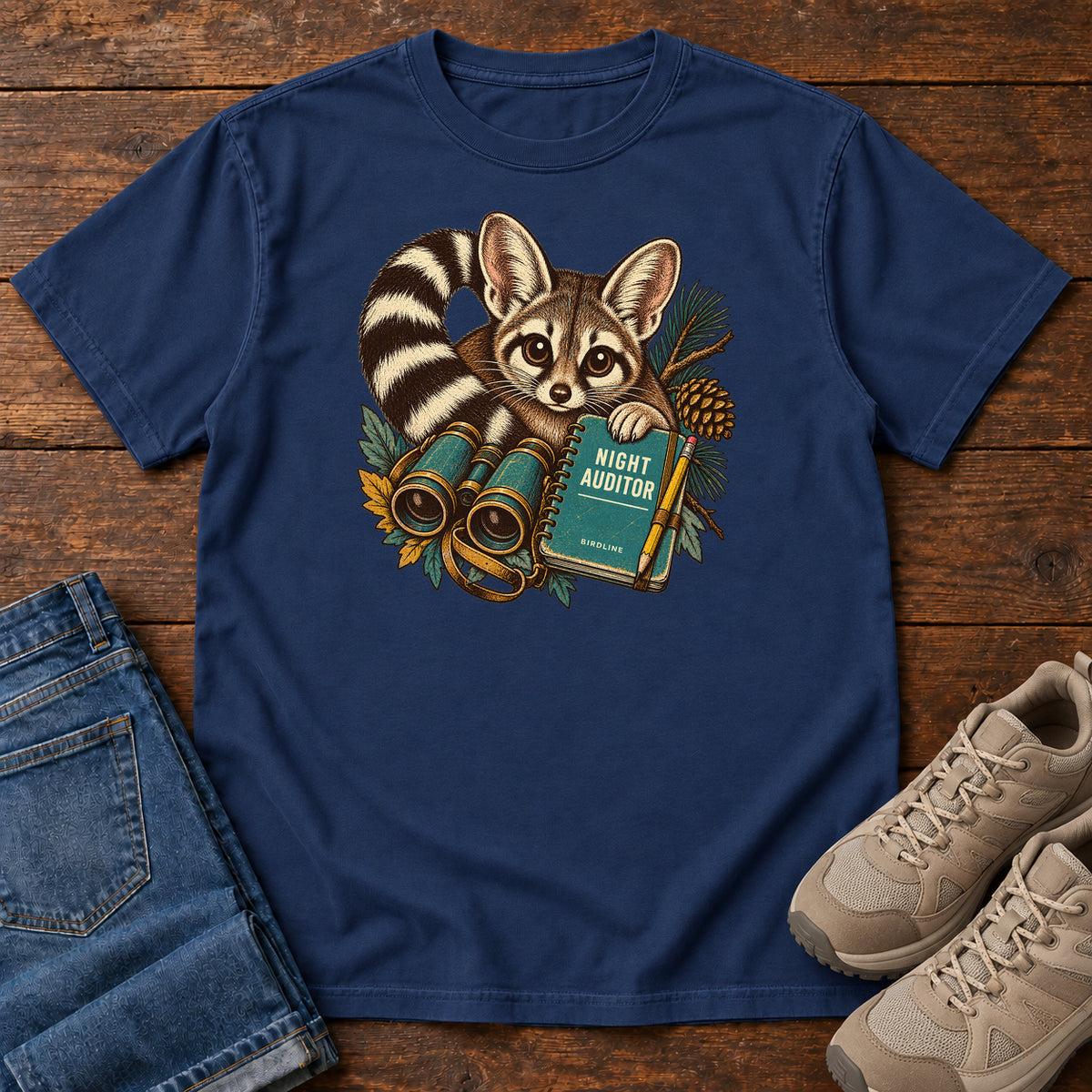 Night Auditor Ringtail Field Kit T-Shirt in True Navy