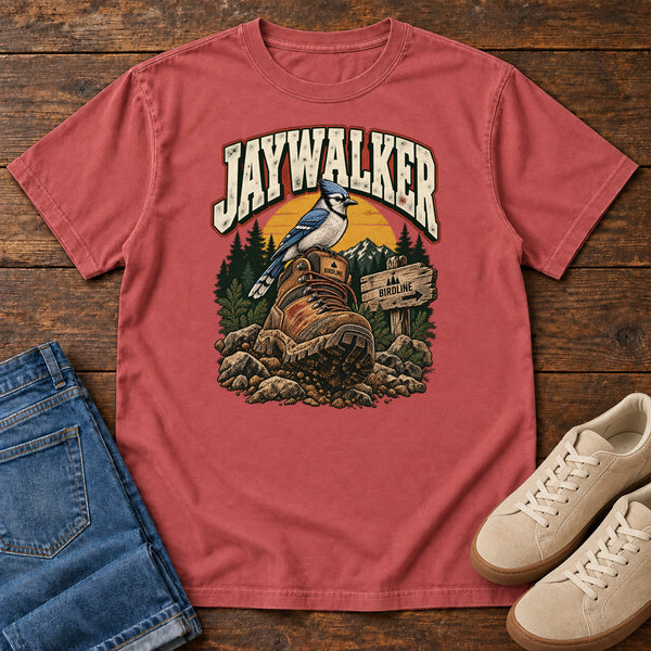 Jaywalker T-Shirt in Crimson, front view